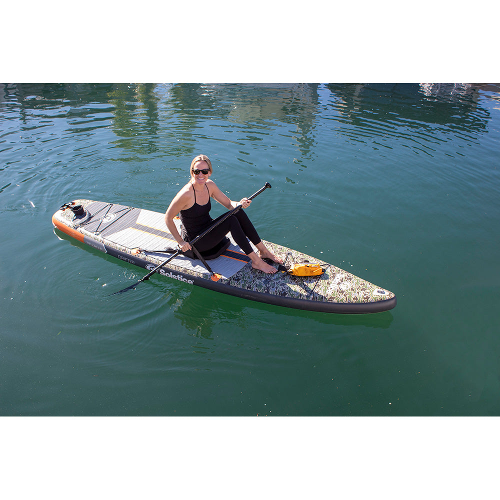 Solstice 11’6” Drifter Fishing Inflatable Paddleboard Kit – Stand-Up SUP for Lakes, Rivers & Coastal Adventures