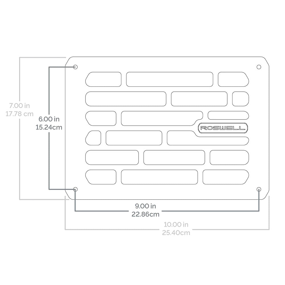 Roswell Compartment Vent – Marine Subwoofer Enclosure Vent Panel
