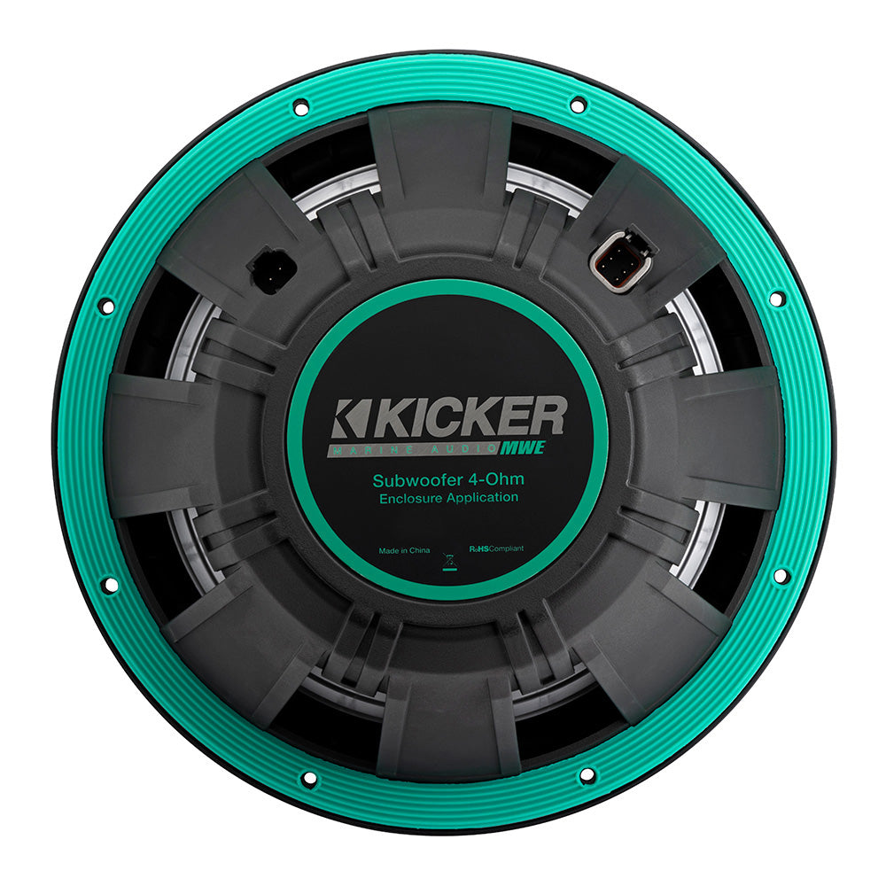 Kicker 12” Premium Marine Subwoofer – 4-Ohm for Enclosure Installations