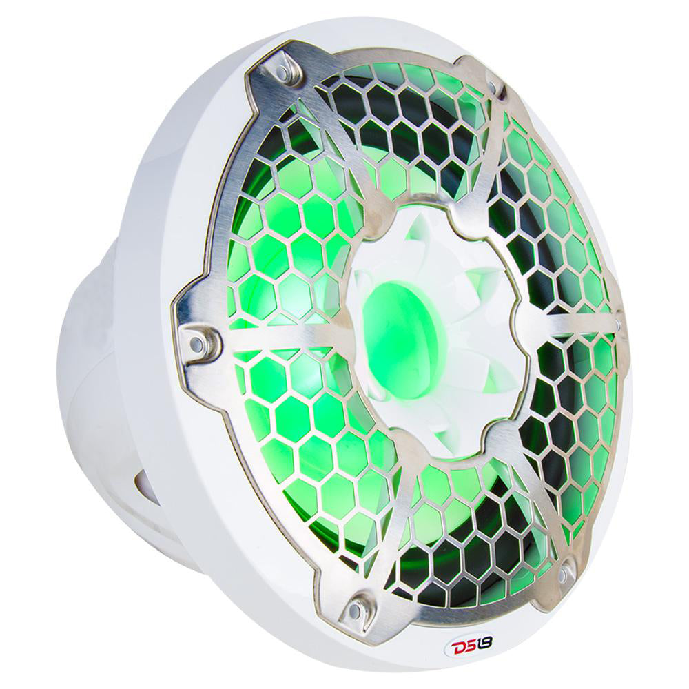White DS18 12 inch boat subwoofer 700W with waterproof UV resistant design