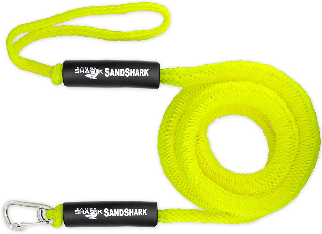 SandShark 7–14 ft Bungee Dock Line – Anchor & Mooring Rope for Boats & Jet Skis