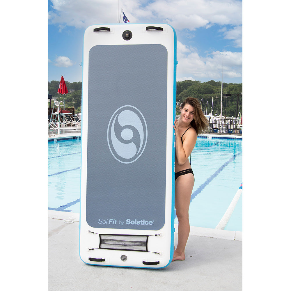 Solstice SolFit Inflatable Yoga Mat – Floating Fitness Platform for Lakes & Pools