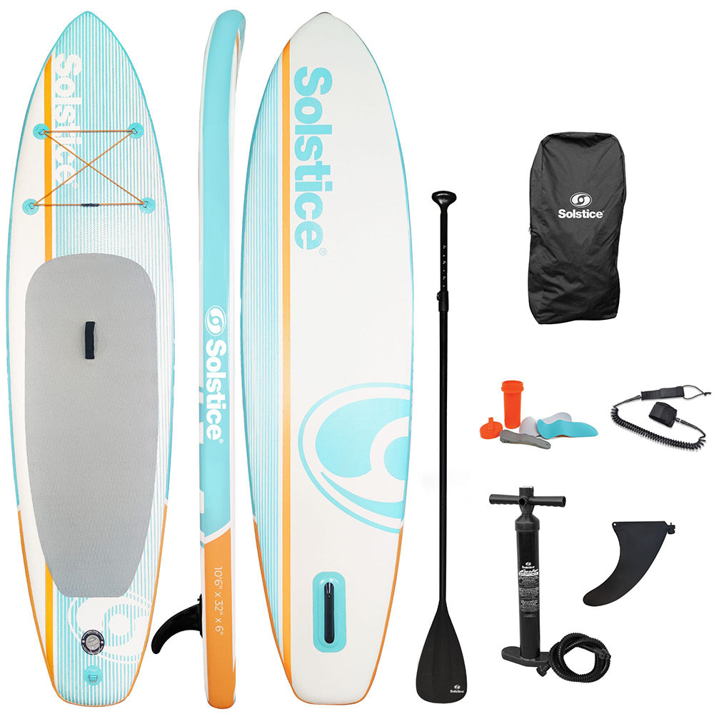 Solstice Watersports 10’6” Cruiser Inflatable SUP Kit – Orange
