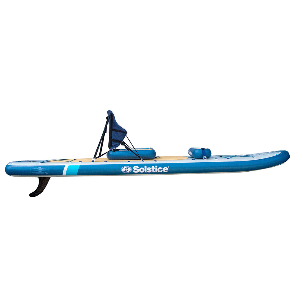 Solstice Watersports 10’6” Rambler Inflatable SUP/Kayak 2-in-1 Kit – Blue