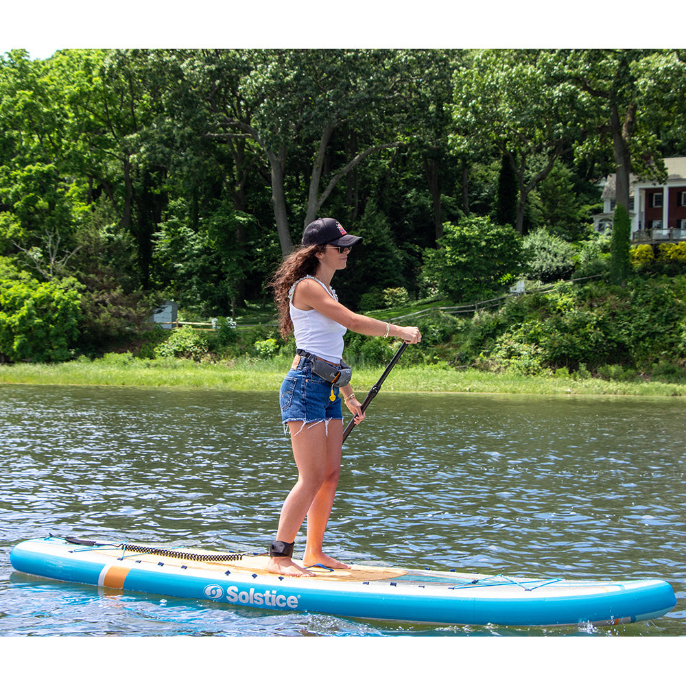 Solstice Watersports 10’6” Rambler Inflatable SUP/Kayak 2-in-1 Kit – Orange