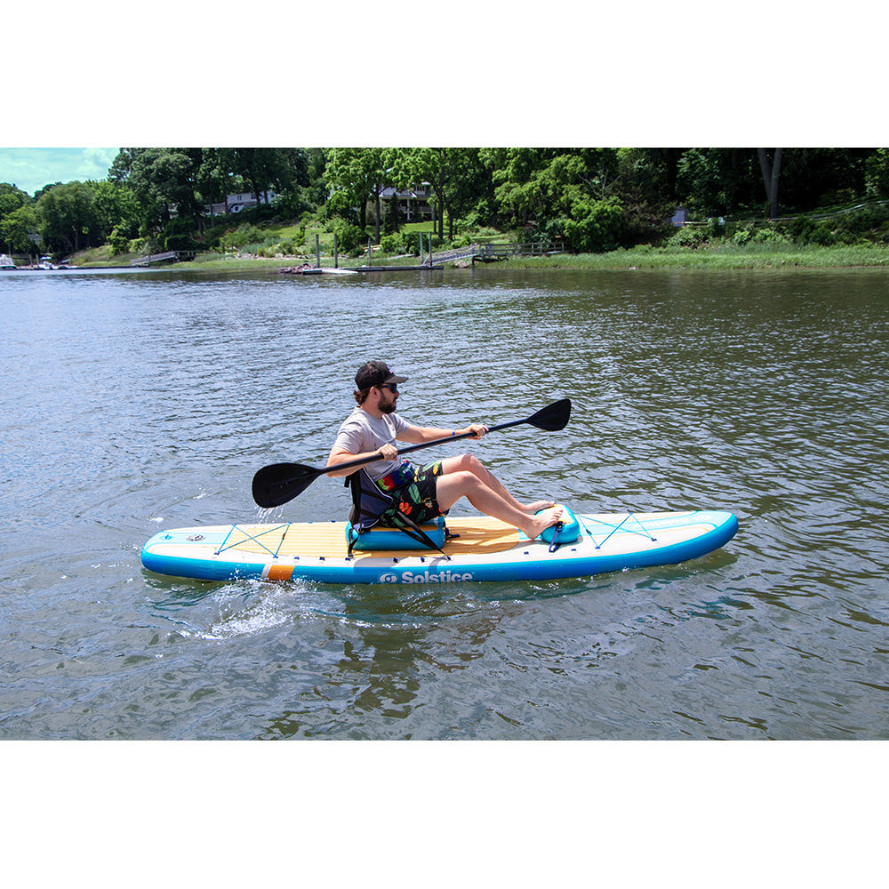 Solstice Watersports 10’6” Rambler Inflatable SUP/Kayak 2-in-1 Kit – Orange