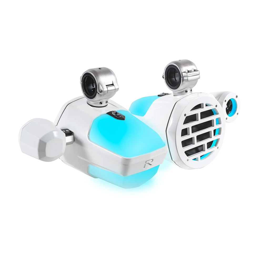 Roswell R1 Pro Marine Tower Speakers – White | 200W RMS / 400W Peak Power
