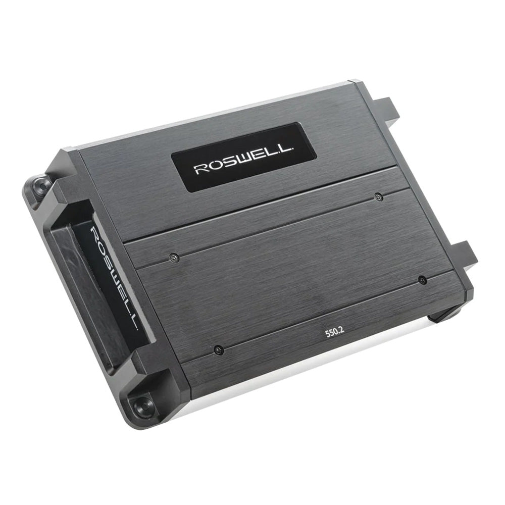 Roswell R1 550.2 2-Channel Marine Amplifier | Class D Power for Tower or Cabin Speakers