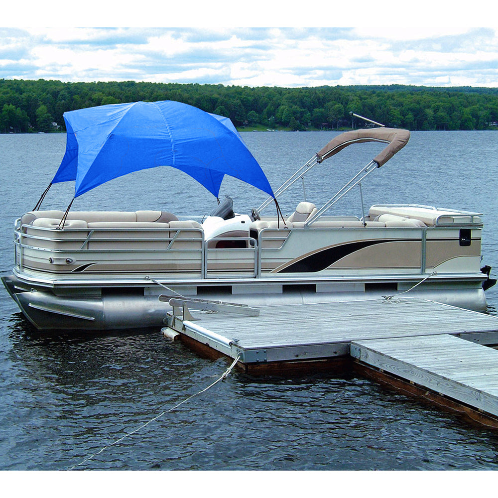 Taylor Made Pontoon Gazebo – Pacific Blue | Expandable Boat Shade Canopy