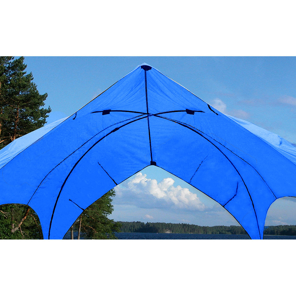 Taylor Made Pontoon Gazebo – Pacific Blue | Expandable Boat Shade Canopy