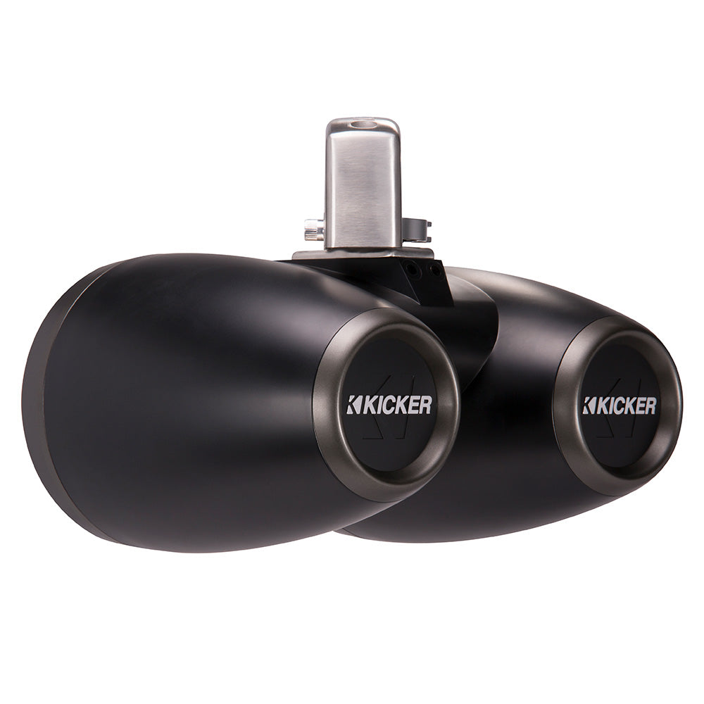 KICKER KMTC65 6.5” Dual Marine Tower Speakers – Black or White (Pair)
