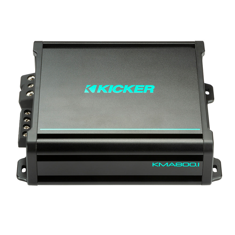 KICKER KMA800.1 800W Marine Mono Subwoofer Amplifier – Weather-Resistant