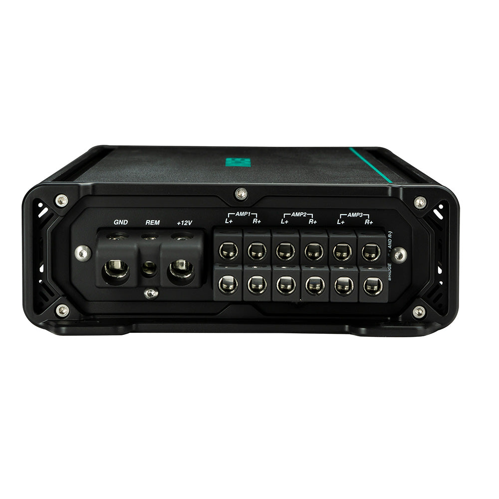 KICKER KMA600.6 6-Channel Marine Amplifier – 600W Weather-Resistant Full-Range Amp