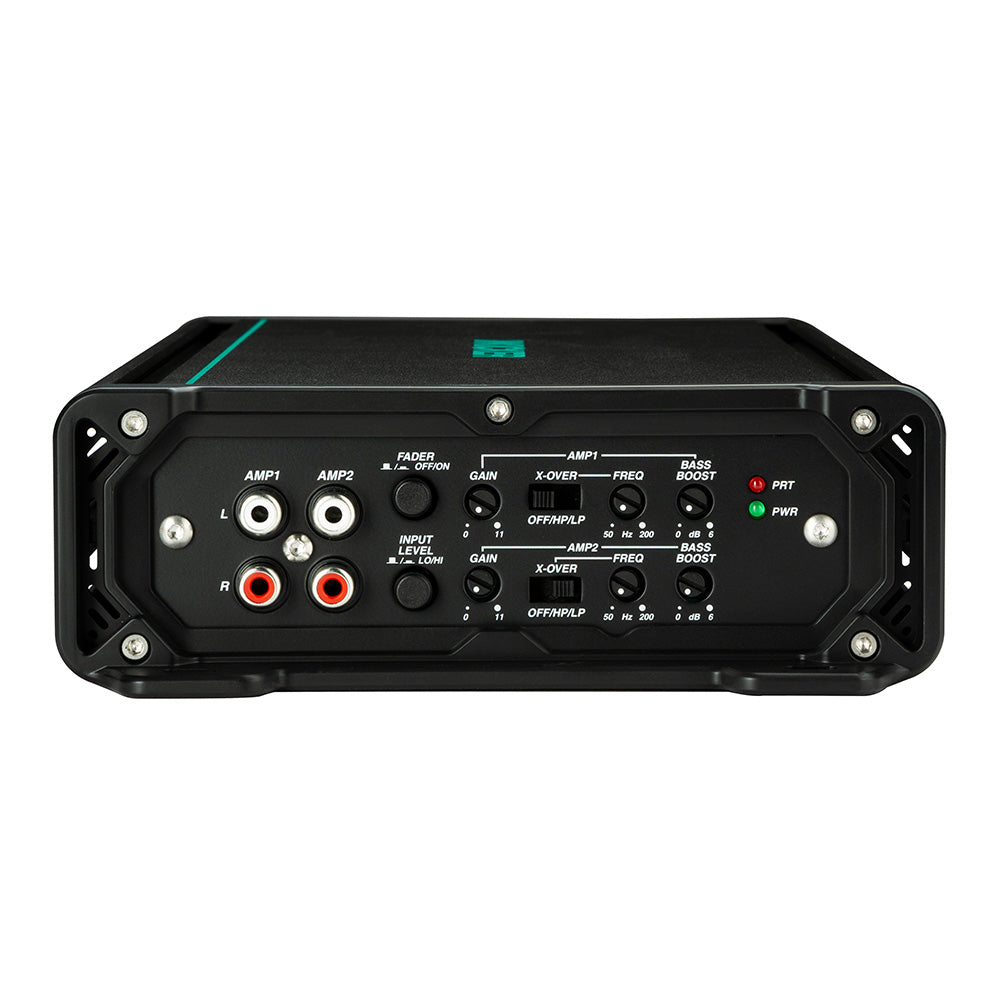KICKER KMA360.4 4-Channel Marine Amplifier – 360W Weather-Resistant Full-Range Amp