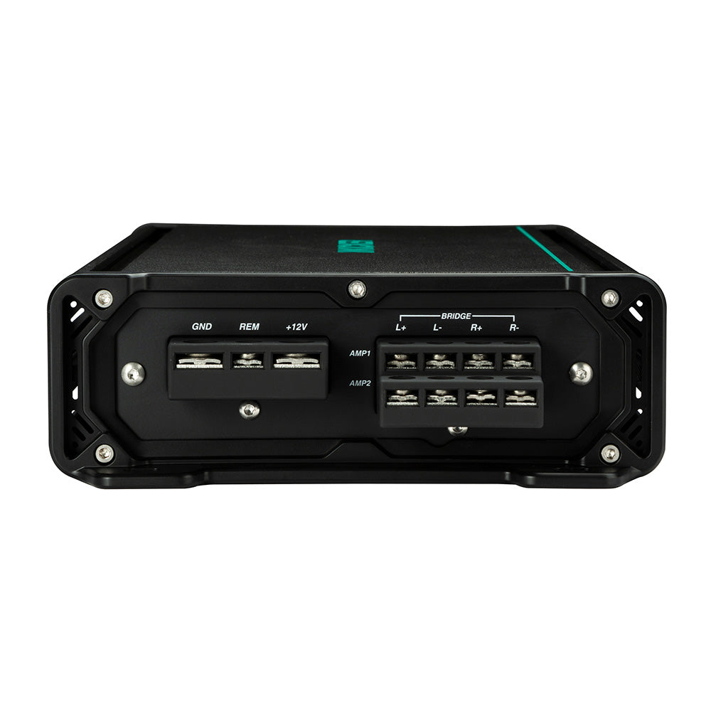 KICKER KMA360.4 4-Channel Marine Amplifier – 360W Weather-Resistant Full-Range Amp